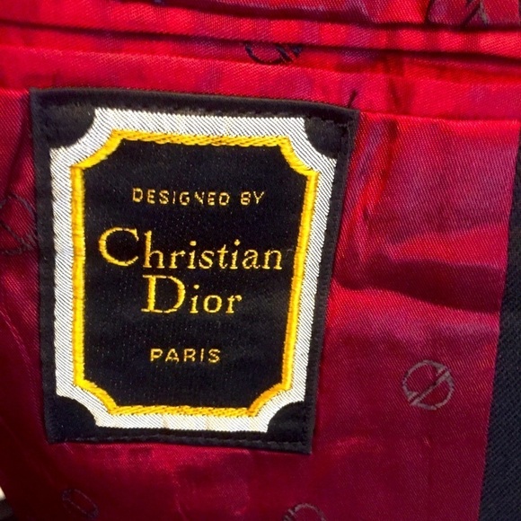 Hart Schaffner & Marx Sport Coat Black designed by Christian Dior - Picture 9 of 10